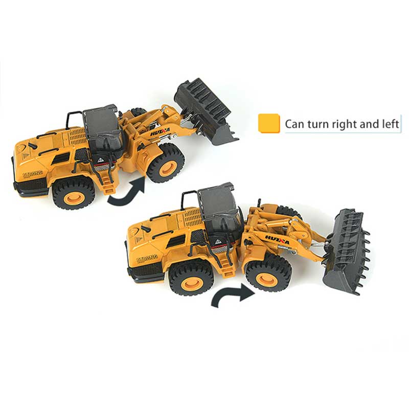 Container Loader Toy 1/50 Loader Toy - Diecast Metal Wheeled Front End Loader