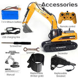 1/14 Scale RC Excavator Full Metal Remote Control Toy