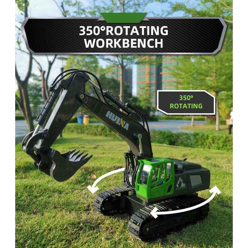 1/18 Scale Mini RC Excavator 11 Channel 2.4Ghz Plastic Kit