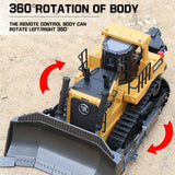1/16 scale RC Bulldozer 9 Channel Remote Control 2.4ghz Toy